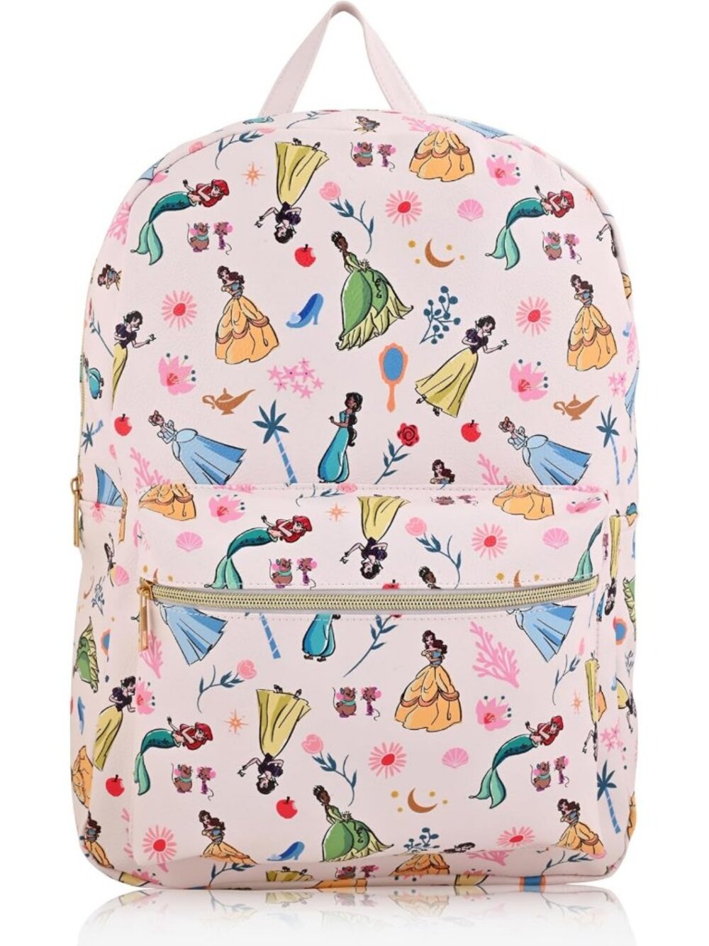 Cute Unisex Disney Princess Backpack | Large PU Leather Travel Purse & Accessory
